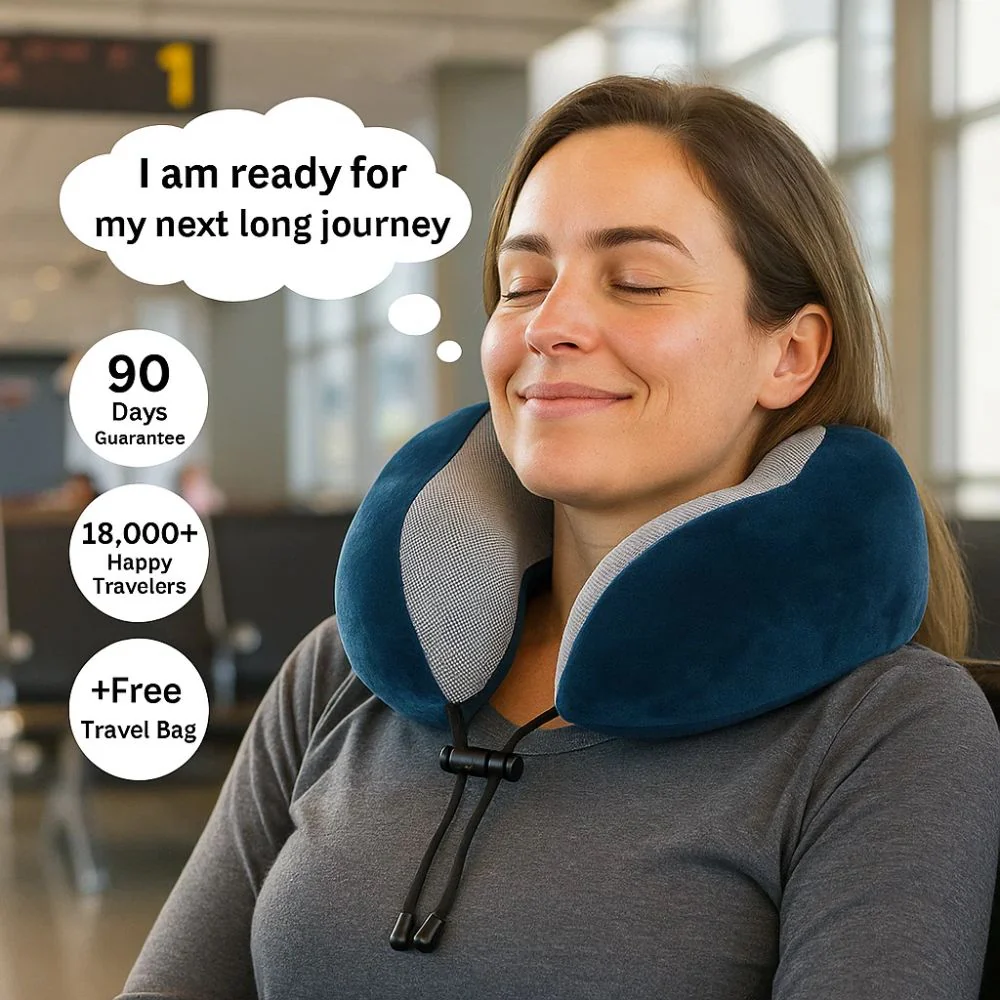 AirRest® Memory Foam Travel Pillow - Image 6