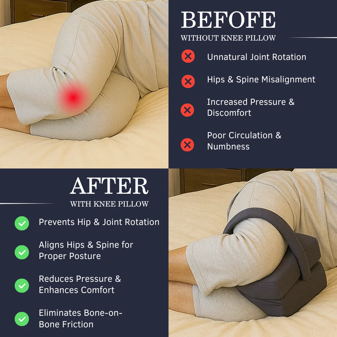 SpineAlign⢠Memory Foam Knee Pillow - Image 3